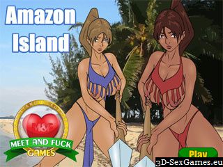 Amazon Island Fick sexy Mädchen am Strand