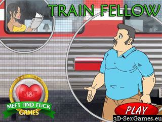 Train Fellow ficken einen Fremden Zug Reisenden
