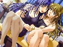 Anime porno spiele mit Zwei sexy lesben